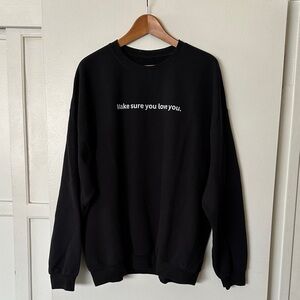 Black Crewneck Sweater. Make sure you love you!!!